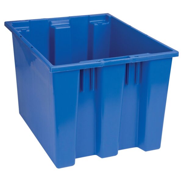 Stack & Nest Totes, 13" x 19.5" x 15.5", Blue