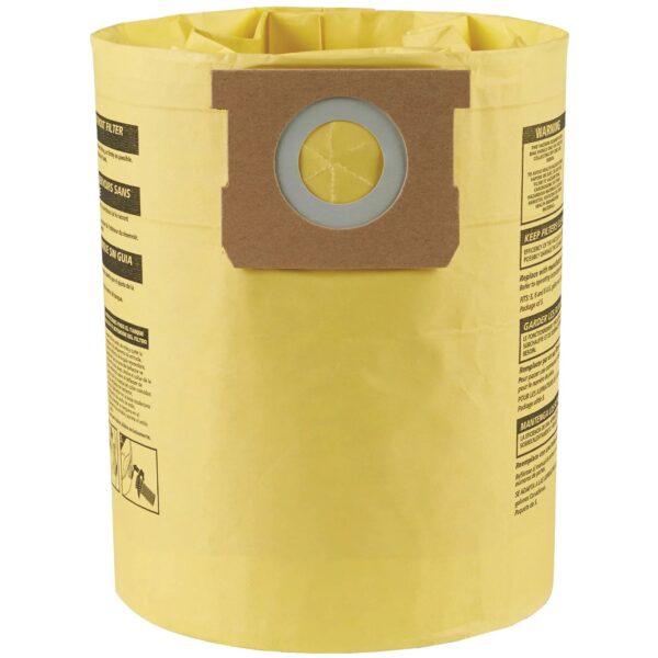 Type H High Efficiency Disposable Dry Filter Bags, 5 - 8 US gal.