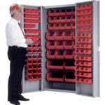 Deep-Door Combination Cabinet, 38" W x 24" D x 72" H, 36 Shelves
