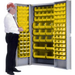 Deep-Door Combination Cabinet, 38" W x 24" D x 72" H, 36 Shelves