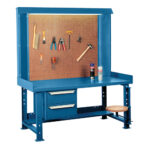 Maxi-Bench Workstation, Steel/Wood Surface, 60" W x 30" D x 70" H