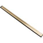 Window Squeegee Blade, 18", Rubber, Brass Frame