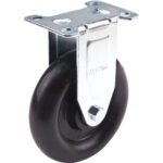 Caster, Rigid, 5" (127 mm), Polyolefin, 250 lbs. (113 kg.)