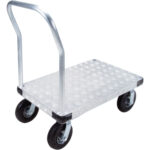 Aluminum Platform Truck, 30" W x 60" L, 1400 lbs. Cap., Pneumatic Wheels