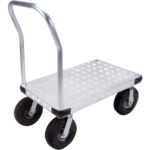 Aluminum Platform Truck, 30" W x 60" L, 1600 lbs. Cap., Pneumatic Wheels