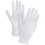 Lightweight Inspection Gloves, Poly/Cotton, Unhemmed Cuff, Men's