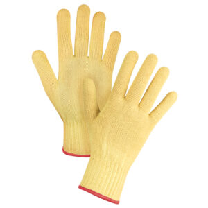 Seamless String Knit Gloves, Size Small/7, 7 Gauge, Kevlar Shell, ASTM ANSI Level A2/EN 388 Level 3