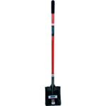 Heavy-Duty Square Shovel, Fibreglass, Carbon Steel Blade, Straight Handle, 47-1/2" Long