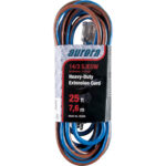 TPE-Rubber Extension Cord With Light Indicator, All-Weather, SJEOW, 14/3 AWG, 15 A