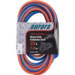 TPE-Rubber Extension Cord with Light Indicator, All-Weather, SJEOW, 12/3 AWG, 15 A, 3 Outlet(s)
