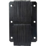 Laminated Dock Bumpers, Vertical, Rubber, 11" W x 4" D x 20" H